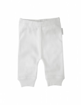 baby organic leggings white