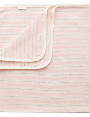 Pure Baby Bunny Rug - Soft Pink Stripe