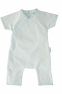 Pure Baby Kimono Growsuit - Pale Blue Stripe