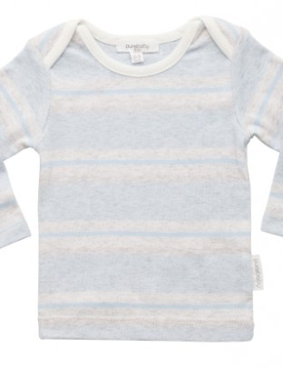 Pure Baby Long Sleeve Top - Arctic Stripe