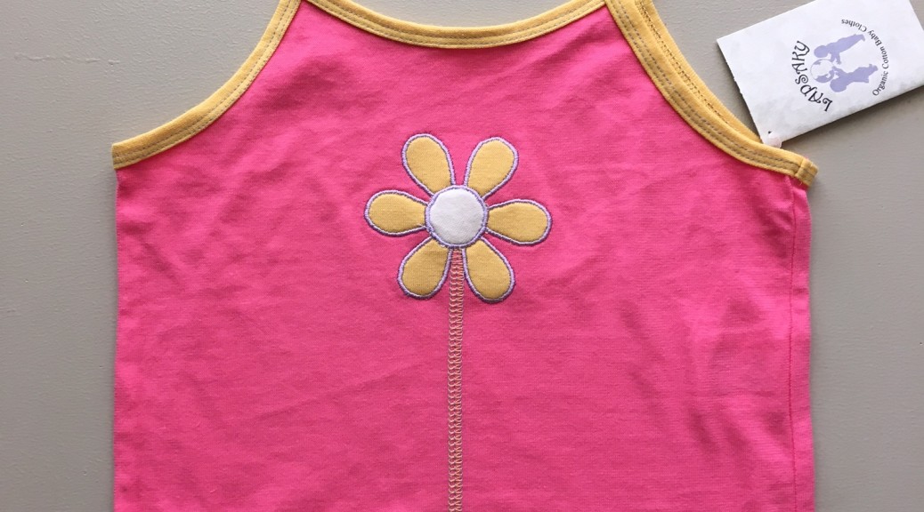 pink flower tank top