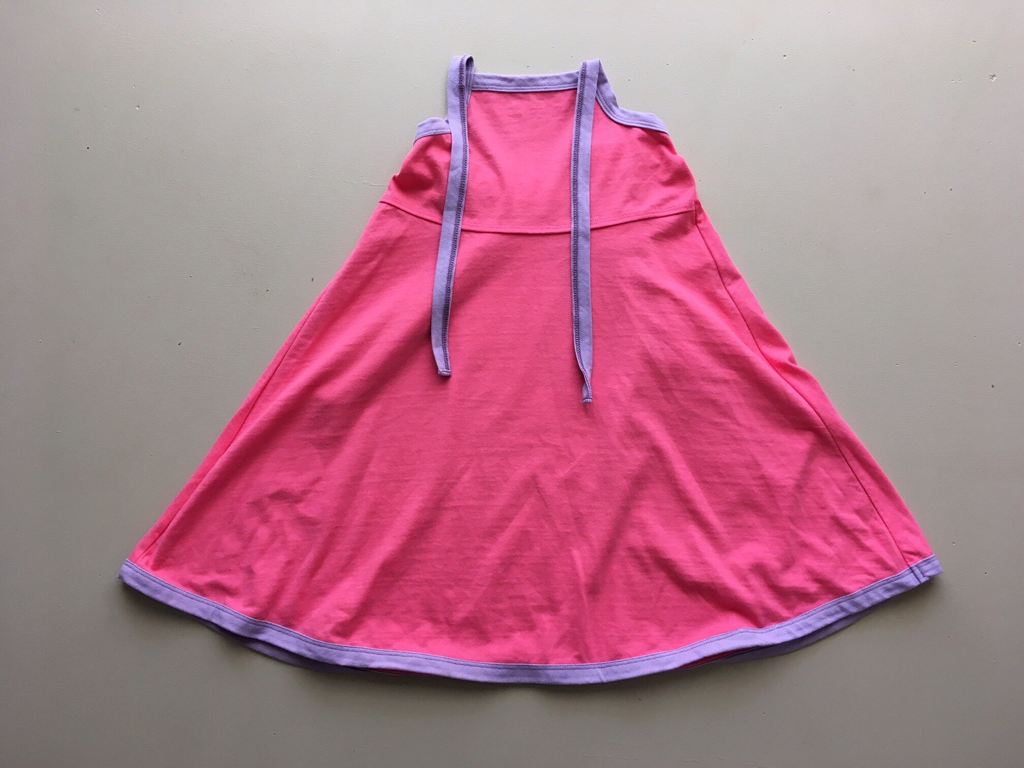 pink and mauve halter dress